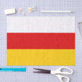 Flagge Südossetiens Seidenpapier (Handwerk)