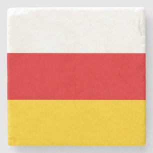 Flagge Südossetiens Steinuntersetzer