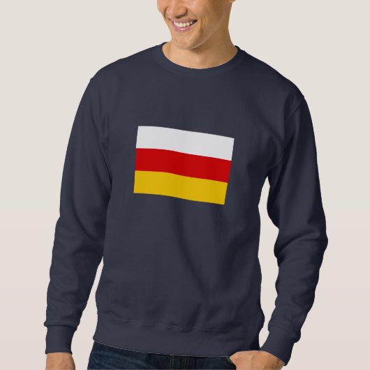 Flagge Südossetiens Sweatshirt (Vorderseite)