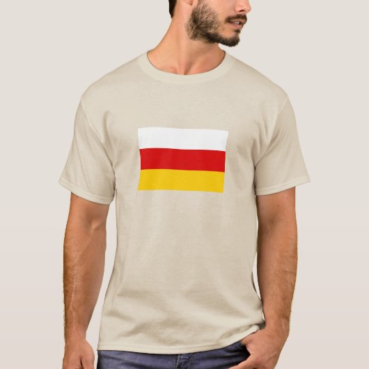 Flagge Südossetiens T-Shirt (Vorderseite)