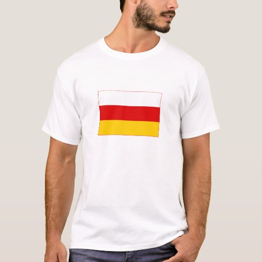 Flagge Südossetiens T-Shirt (Vorderseite)