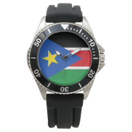 Flagge Südsudans (Afrika) Armbanduhr