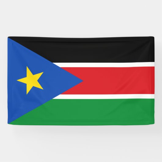 Flagge Südsudans (Afrika) Banner (Horizontal)