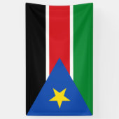 Flagge Südsudans (Afrika) Banner (Vertikal)