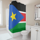 Flagge Südsudans (Afrika) Duschvorhang (Beispiel)