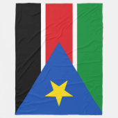 Flagge Südsudans (Afrika) Fleecedecke (Vorderseite)