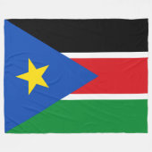 Flagge Südsudans (Afrika) Fleecedecke (Vorderseite (Horizontal))