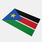 Flagge Südsudans (Afrika) Fußmatte (Schrägansicht)