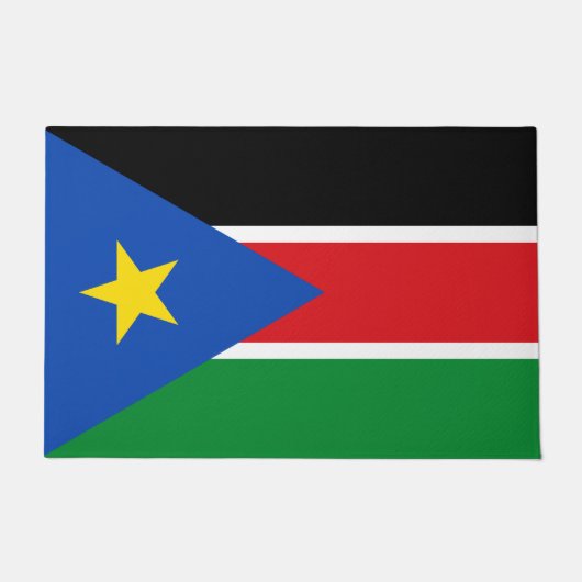 Flagge Südsudans (Afrika) Fußmatte (Vorderseite)