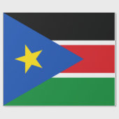 Flagge Südsudans (Afrika) Geschenkpapier (Flach)