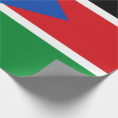 Flagge Südsudans (Afrika) Geschenkpapier (Ecke)