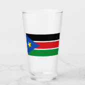 Flagge Südsudans (Afrika) Glas (Vorderseite)