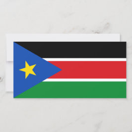 Flagge Südsudans (Afrika) Karte