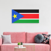 Flagge Südsudans (Afrika) Leinwanddruck (Insitu (Wohnzimmer))