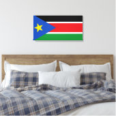 Flagge Südsudans (Afrika) Leinwanddruck (Insitu (Schlafzimmer))