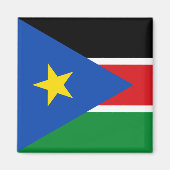 Flagge Südsudans (Afrika) Magnet (Vorne)