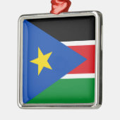 Flagge Südsudans (Afrika) Ornament Aus Metall (Links)
