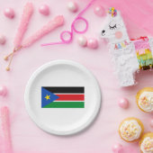 Flagge Südsudans (Afrika) Pappteller (Party)