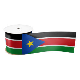 Flagge Südsudans (Afrika) Satinband