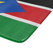 Flagge Südsudans (Afrika) Schneidebrett (Ecke)