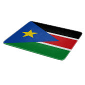 Flagge Südsudans (Afrika) Schneidebrett (Ecke)