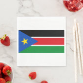 Flagge Südsudans (Afrika) Serviette (Beispiel)