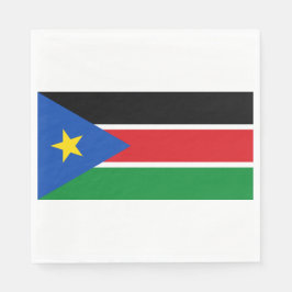 Flagge Südsudans (Afrika) Serviette