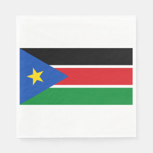 Flagge Südsudans (Afrika) Serviette