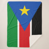 Flagge Südsudans (Afrika) Sherpadecke (Vorderseite)