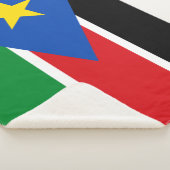 Flagge Südsudans (Afrika) Sherpadecke (3/4)