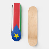 Flagge Südsudans (Afrika) Skateboard (Vorderseite)