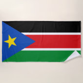 Flagge Südsudans (Afrika) Strandtuch (Vorderseite)