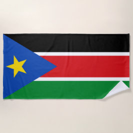 Flagge Südsudans (Afrika) Strandtuch