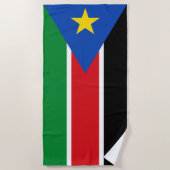 Flagge Südsudans (Afrika) Strandtuch (Vorderseite)