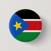 Flagge Südsudans Button (Vorderseite)