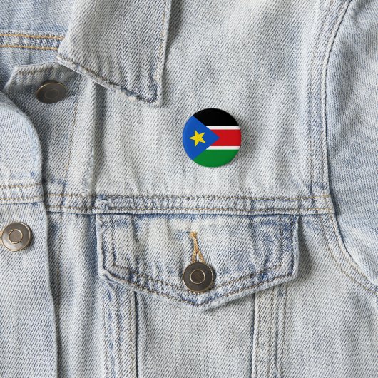 Flagge Südsudans Button (Beispiel)