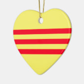 Flagge Südvietnams Keramik Ornament (Links)