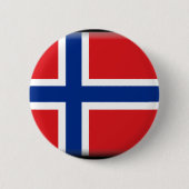 Flagge Svalbards (Norwegen) Button (Vorderseite)