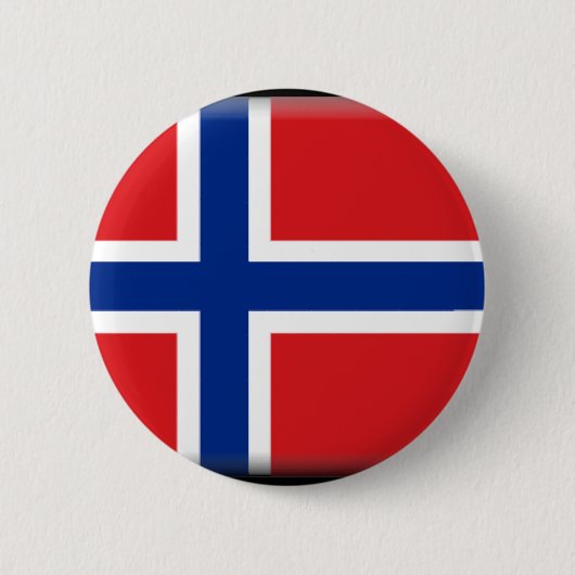 Flagge Svalbards (Norwegen) Button (Vorderseite)