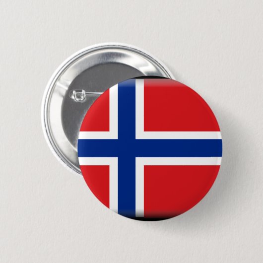 Flagge Svalbards (Norwegen) Button (Vorne & Hinten)