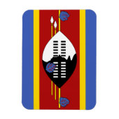 Flagge Swasilands Magnet (Vertikal)