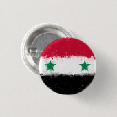Flagge Syriens Button (Vorne & Hinten)