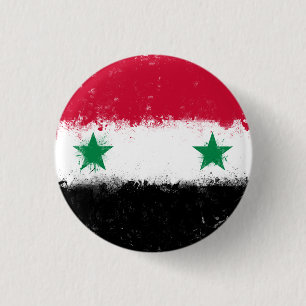 Flagge Syriens Button