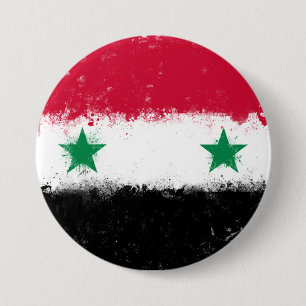 Flagge Syriens Button
