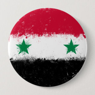Flagge Syriens Button