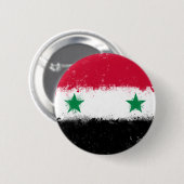 Flagge Syriens Button (Vorne & Hinten)