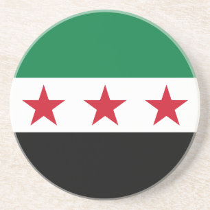 Flagge Syriens Getränkeuntersetzer