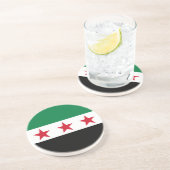 Flagge Syriens Getränkeuntersetzer (Seite)