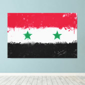 Flagge Syriens Leinwanddruck (Insitu (Holzboden))
