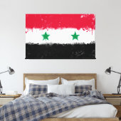 Flagge Syriens Leinwanddruck (Insitu (Schlafzimmer))
